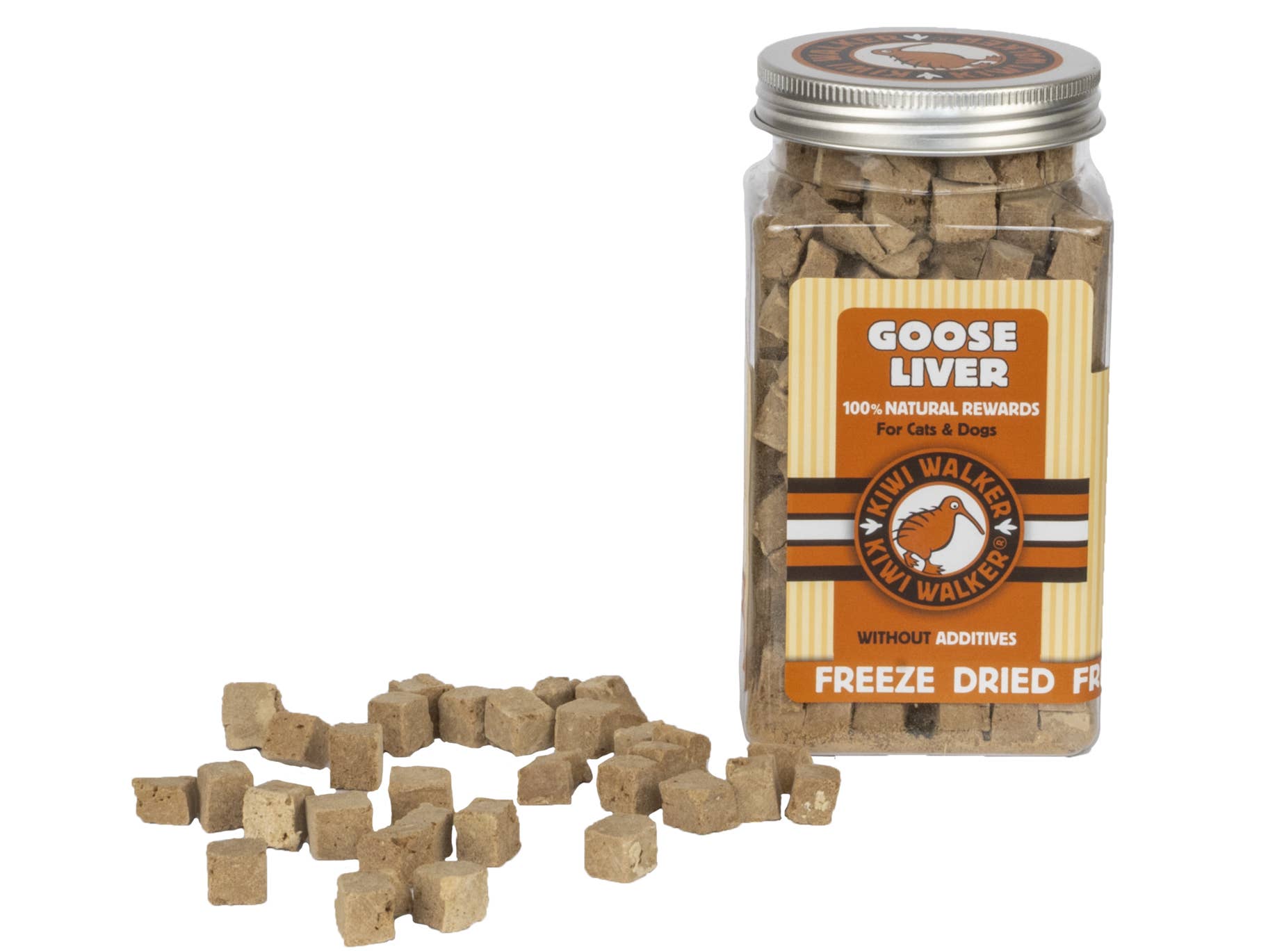 OFiuFiuPL - Wholesale Pet Treats - Dog - Kiwi Walker 100% Goose Liver Freeze Dried Treats 120g