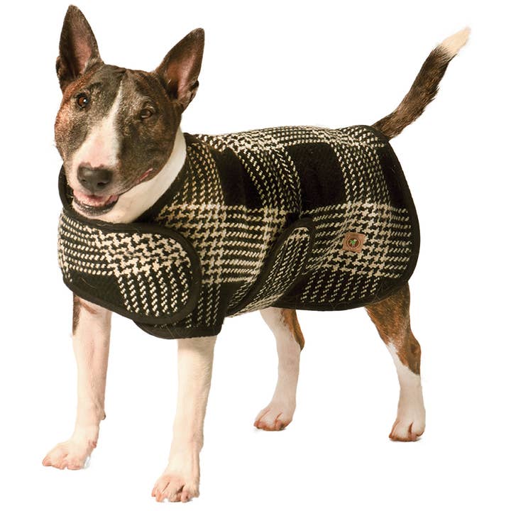 Black and White Dog Blanket Coat for wholesale by CHILLY DOG LLC