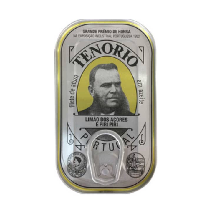 Tenorio Tuna Fillets in Olive Oil with Azorean Lemon and Chili Peppers for wholesale by Portugalia Imports