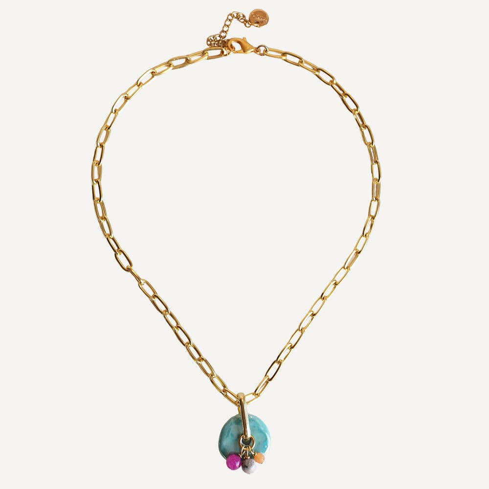 ÉMOLO - Vendita all'ingrosso Collana con ciondolo/pendaglio - Collana corta con catena CLAY5