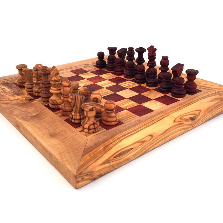 medina mood – wholesale Board game – chess set chessboard size M handmade from olive wood