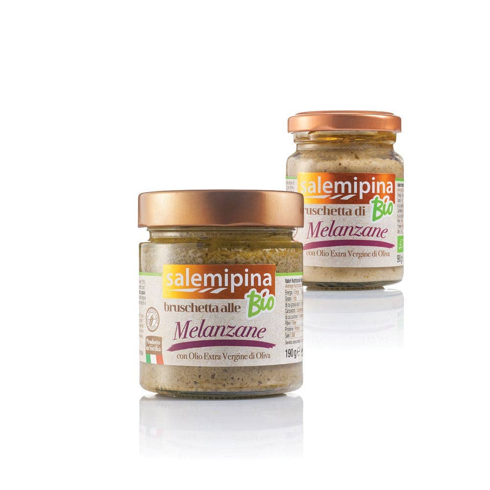 SALEMI PINA SOC. AGRICOLA SRL – Salsa por atacado – Bruschetta de berinjela orgânica0