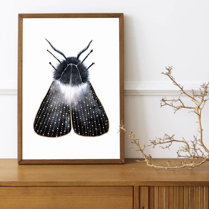The Flow Design - Venta al por mayor Ilustración - Póster con estampado de polillas, mariposas y mariposas, arte de pared