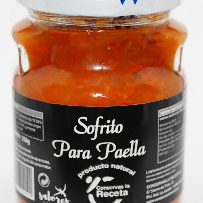 SOFRITO PARA PAELLA LA RECETA 250 GR para venta al por mayor de CONSERVAS LA RECETA