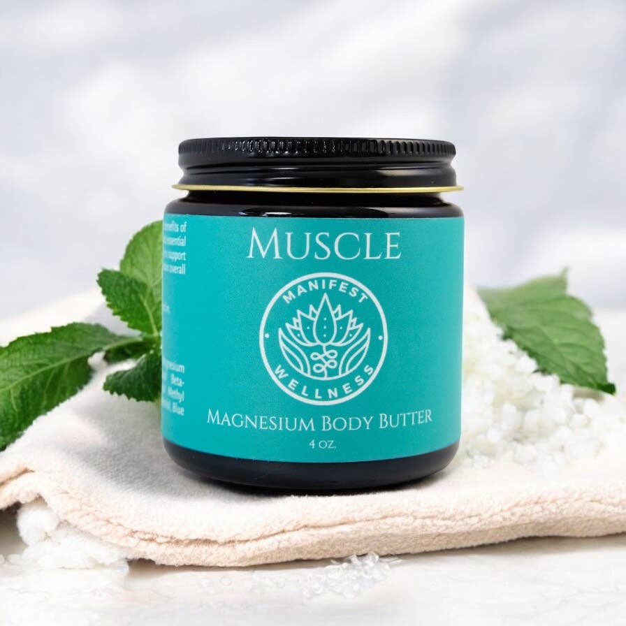 Manifest Wellness - Wholesale Body Balm/Butter - Magnesium Muscle Body Butter Organic Butters & Soothing Oils
