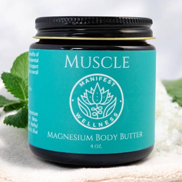 Manifest Wellness - Wholesale Body Balm/Butter - Magnesium Muscle Body Butter Organic Butters & Soothing Oils0
