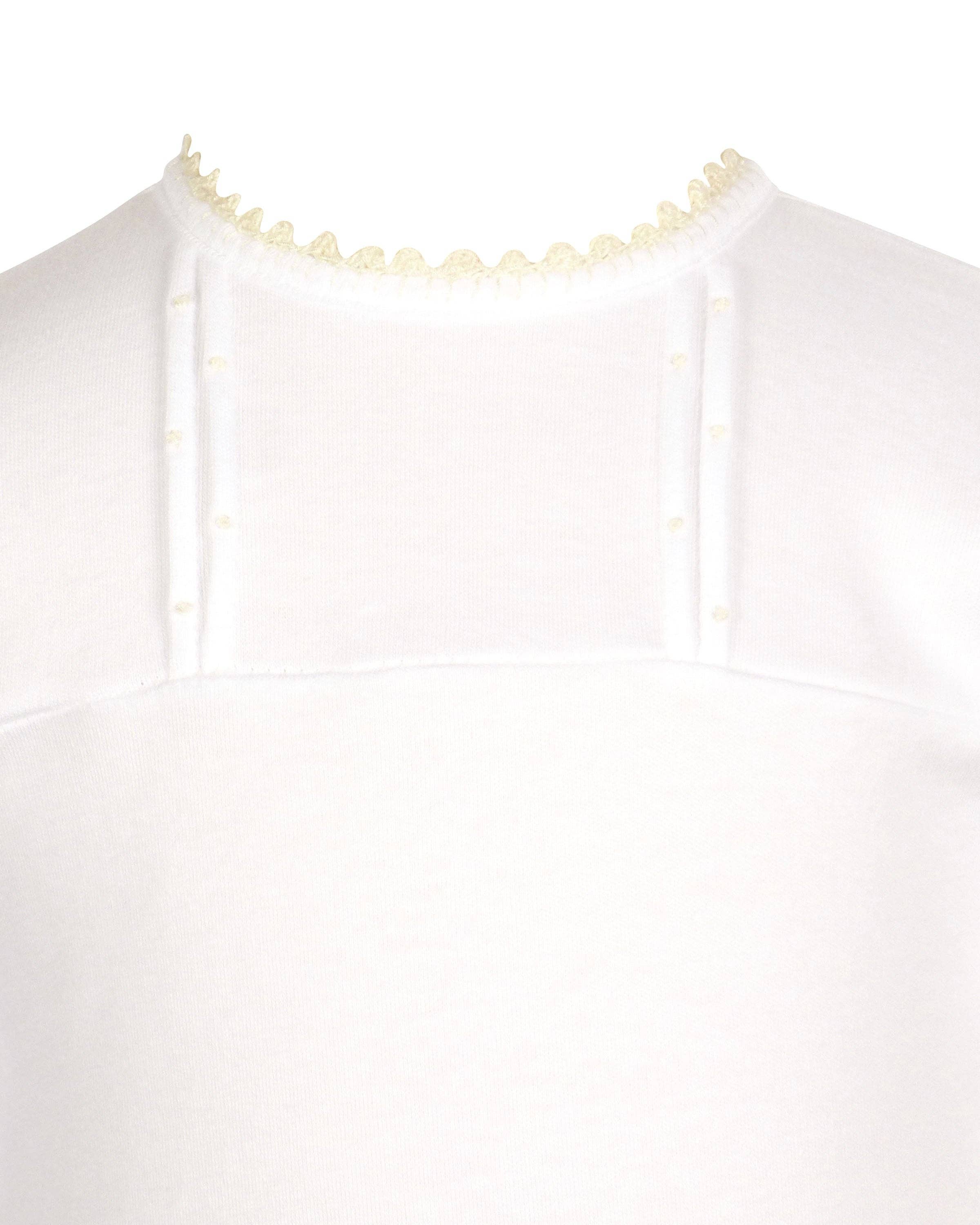 The Yellow Lamb – Großhandel Babykleid – Baby – Ellis Daygown - Strick aus ägyptischer Baumwolle - Cremefarben4