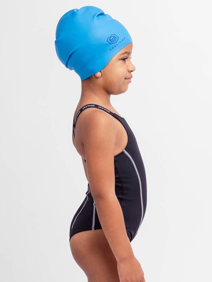 SOUL CAP - Wholesale Swim Cap - Kids & Baby - Kids Voluminous Swim Cap - Long, Curly & Big Hair24