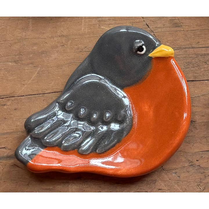 August Ceramics – Großhandel Dekorative Platte/Teller/Schüssel – 3" Keramik-Vogel-Schälchen-Set mit Tischdisplay5
