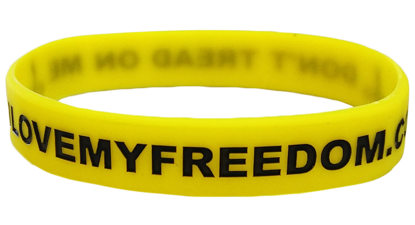I Love My Freedom - Wholesale Wristband - Don't Tread On Me Wristband2