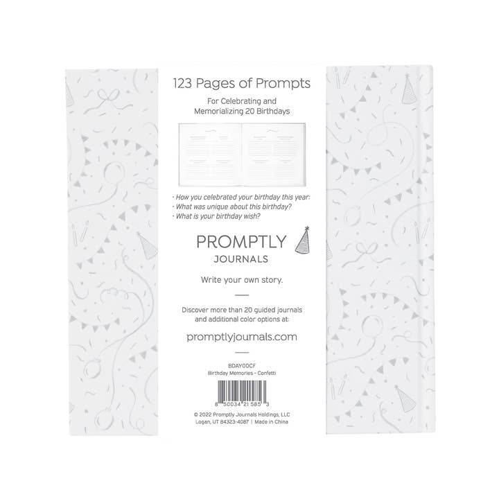 Promptly Journals - Wholesale Journal/diary - My Birthday Memories Journal: 20-Year Keepsake Birthday Gift1