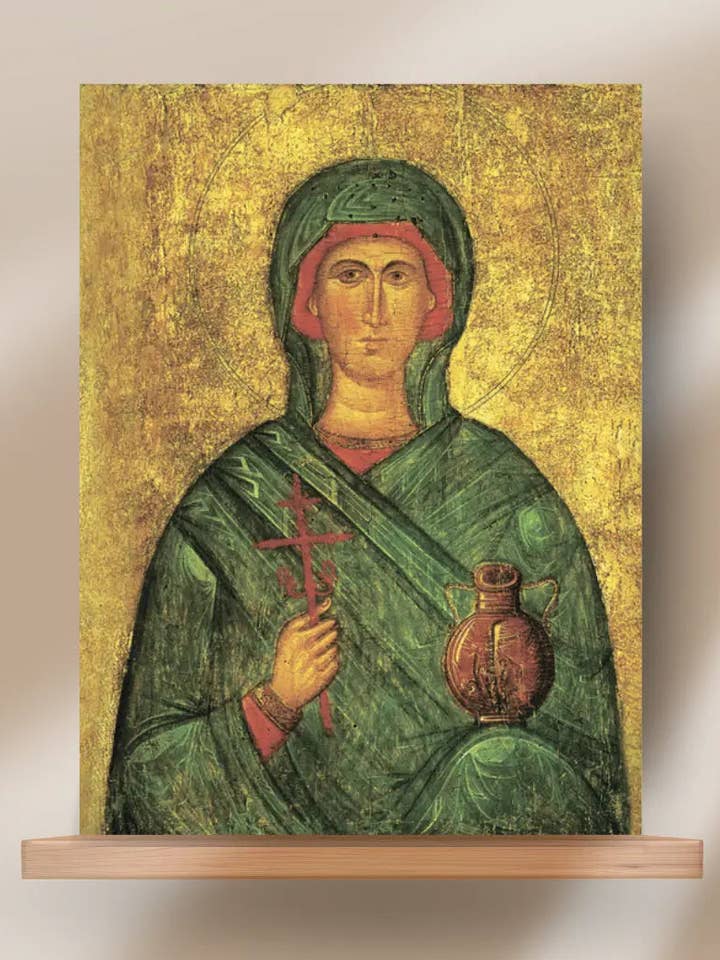 Sainte Martyre Anastasie la Délivrance des Potions Icône Orthodoxe en Bois pour la vente par Iconsofsaints