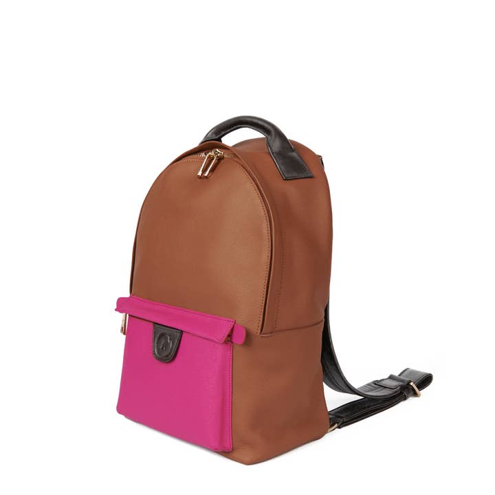 ALLBYB - Vente Sac à dos – femme - Sac à dos Grace en cuir rose