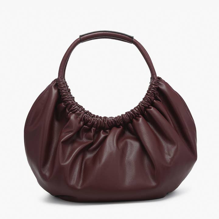 Jen & Co. - Wholesale Shoulder Bag - Women's - M2625 Lena Ruched Shoulder Bag w/ Round Handle