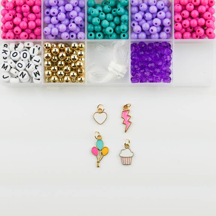 Stacked Sweetly - Wholesale DIY Jewelry - Kids - Birthday Wishes DIY Stretchy Bracelet Craft Kit Gift3