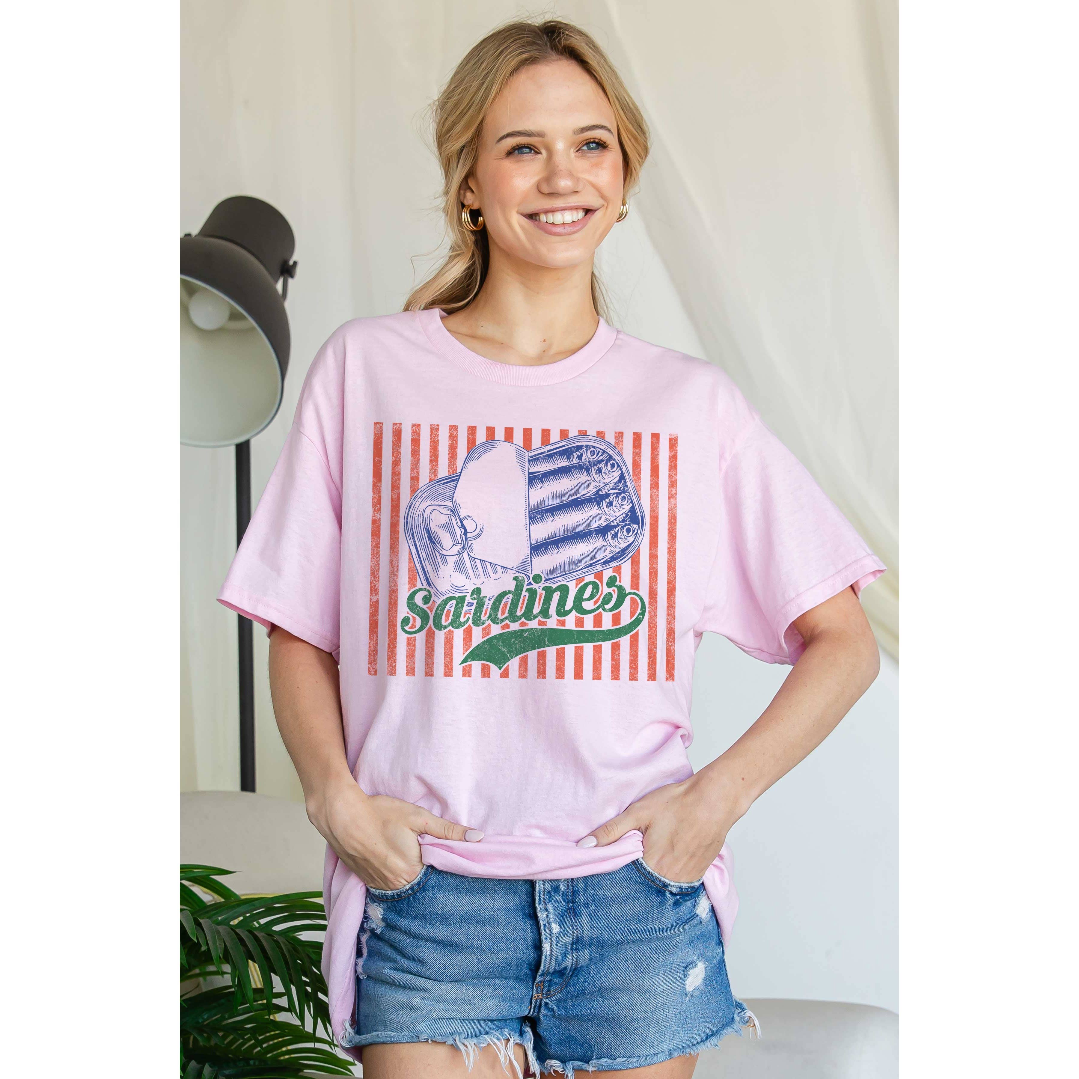 BLUME & CO. – Engroshandel Grafisk t-shirt - Dame – SARDINES Oversized Grafisk T-shirt4