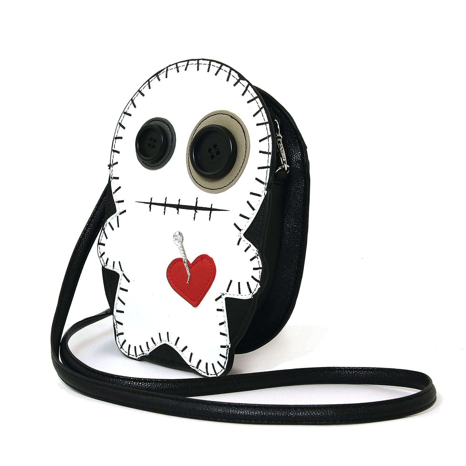 COMECO INC - Wholesale Crossbody Bag - Women's - Stitched Voodoo Doll Shoulder Crossbody Bag in Vinyl Material1
