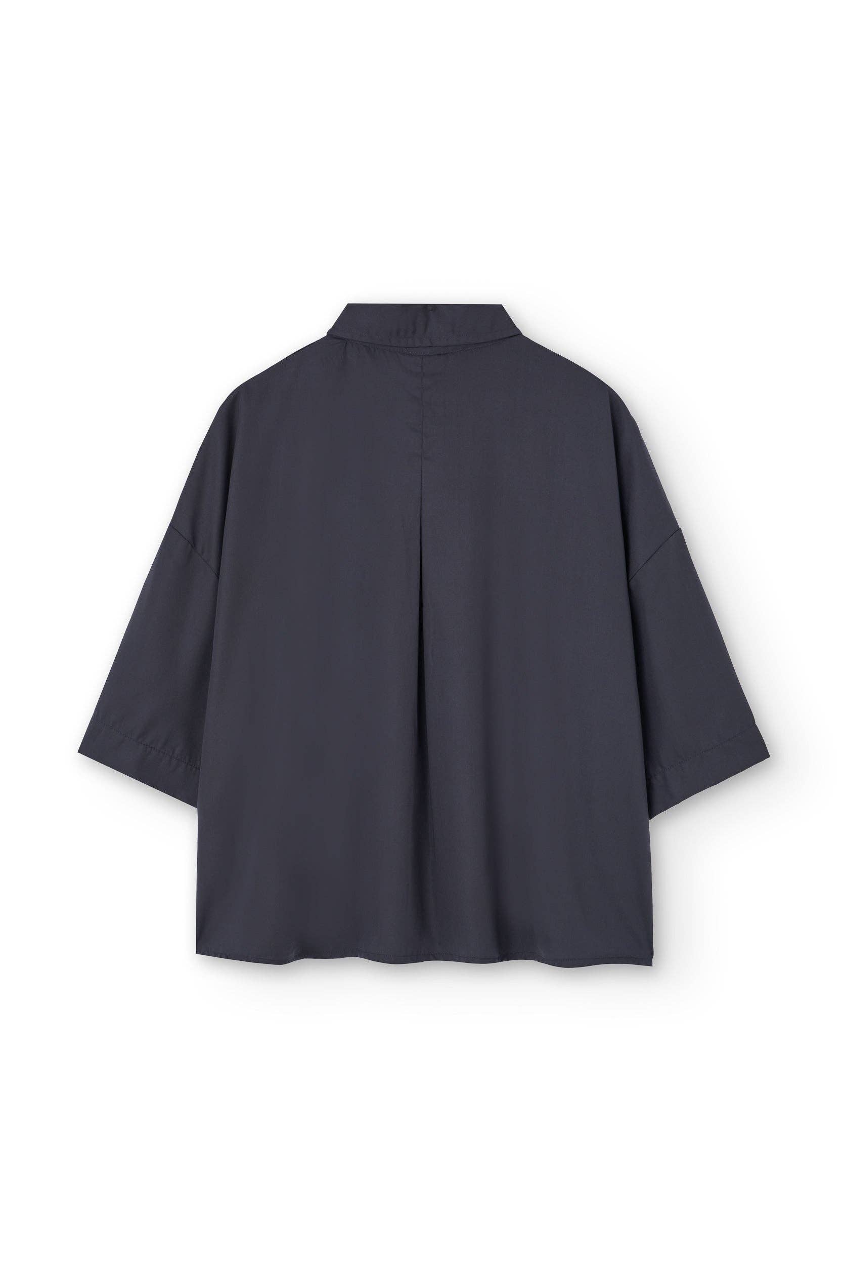 Hallow Tencel oversized shirt in black for wholesale on Faire6