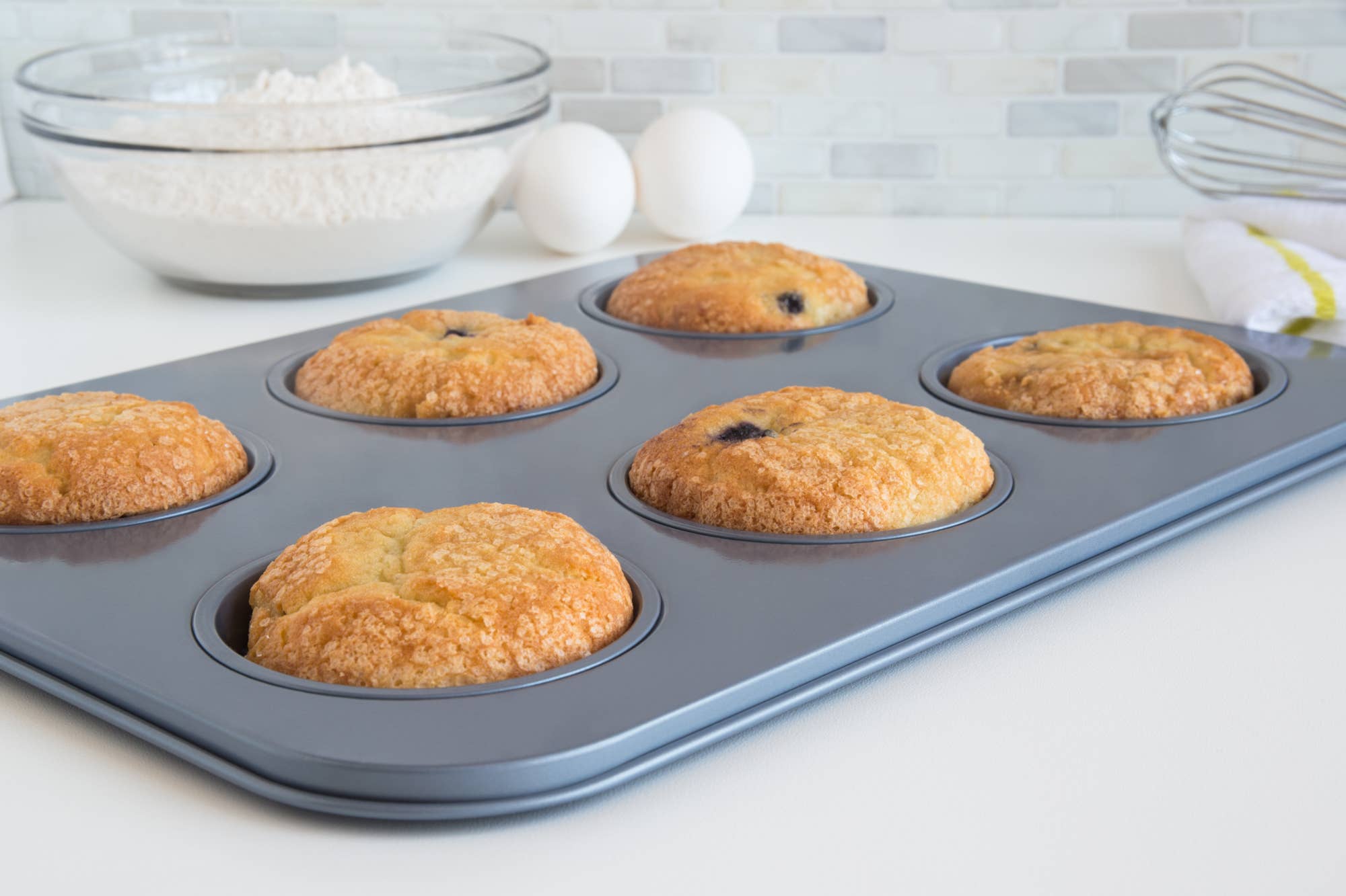 Fox Run Brands – wholesale Cake tin – Fox Run Large Muffin Top Pan, 6-Cup, 14" x 10.5" x 0.5"2