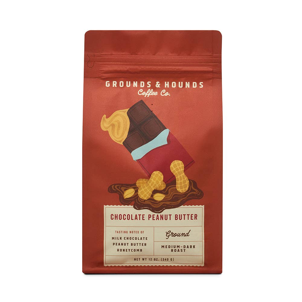Grounds & Hounds Coffee Co. - Wholesale Coffee Beans - Chocolate Peanut Butter Flavored Coffee1