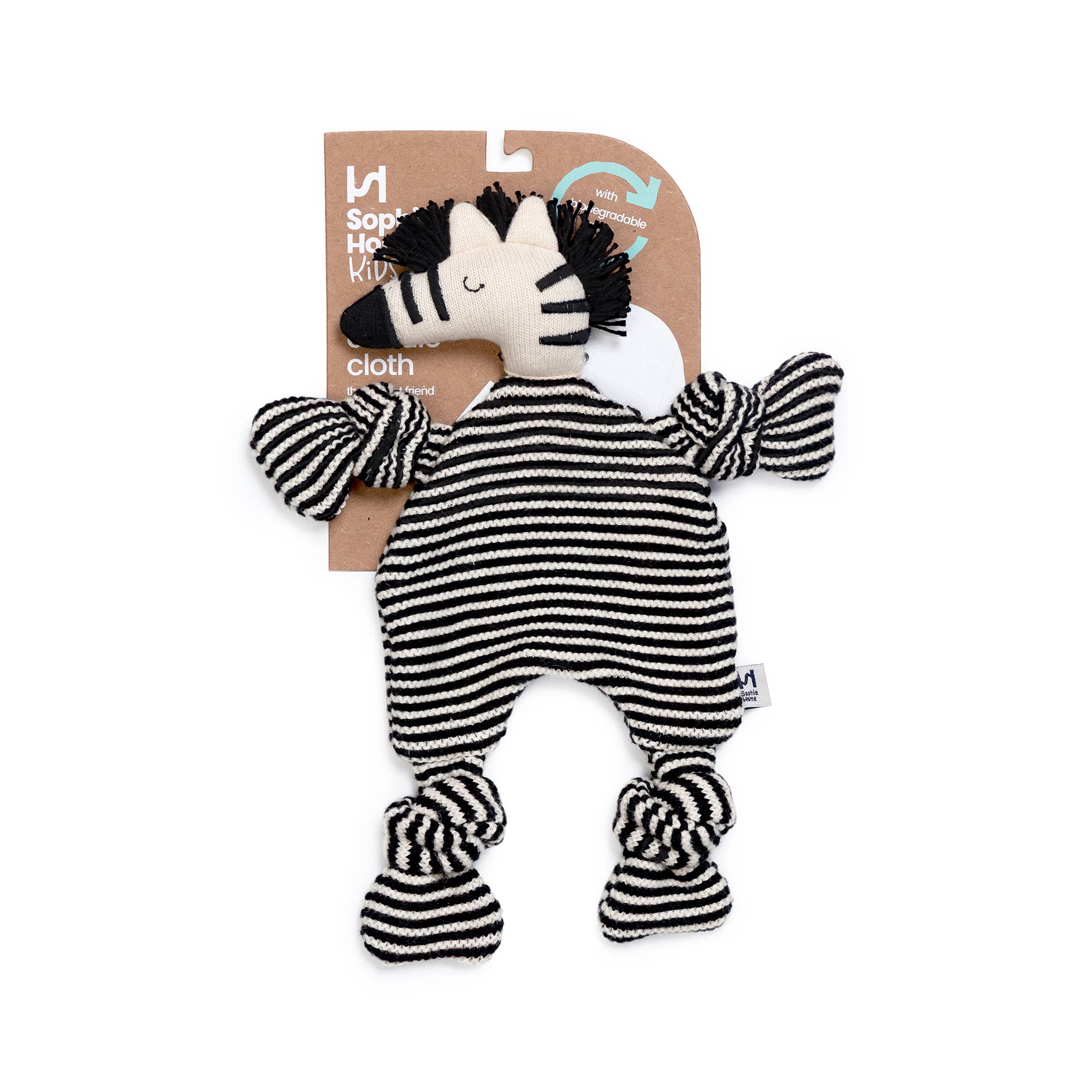Sophie Home Ltd – wholesale Security/cuddle blanket – Baby – Cotton Knit Baby Comforter Cuddle Cloth - Zebra2