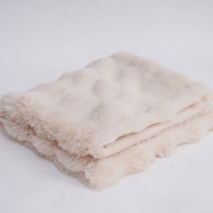 Zoe Sage - Wholesale Bedding Blanket - Kids & Baby - Cloud Bubble Blanket - French Vanilla