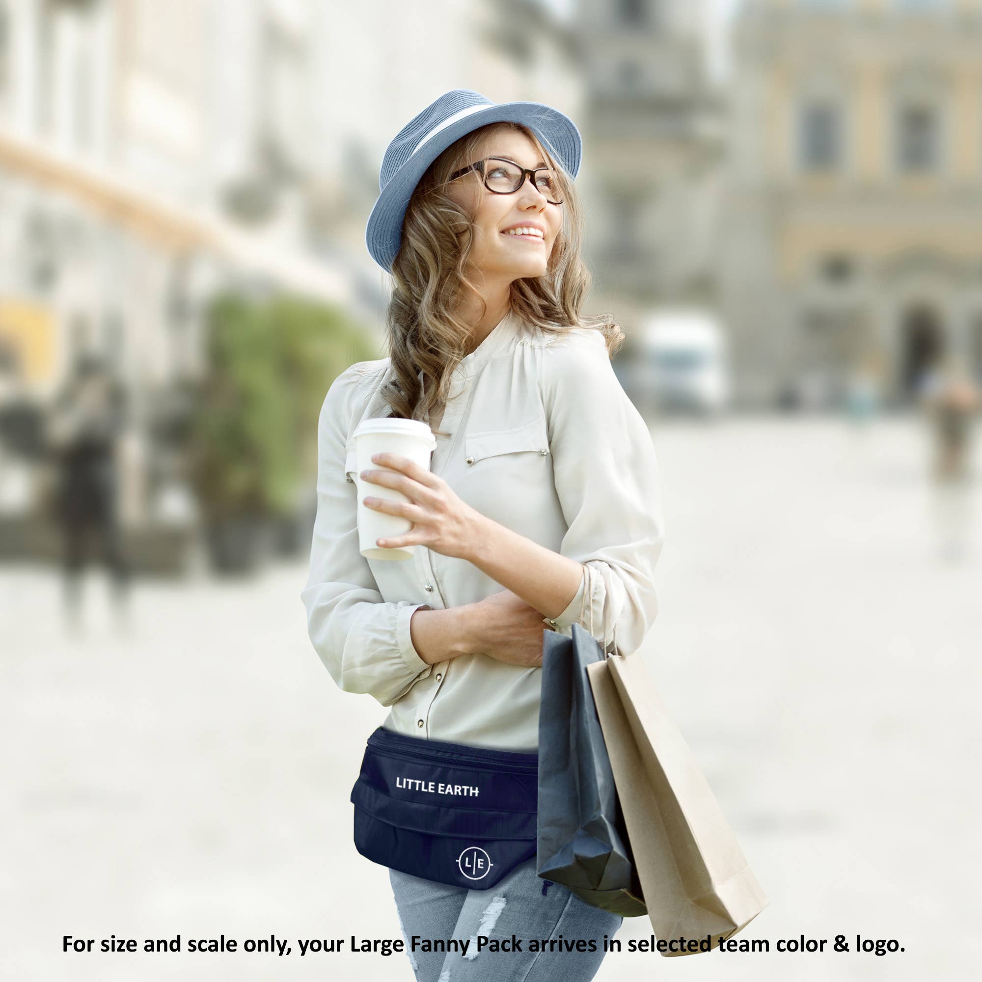 Little Earth Productions - Vente Sac ceinture – unisexe - Grand sac à dos de bison de l'État du Dakota du Nord de la NCAA2