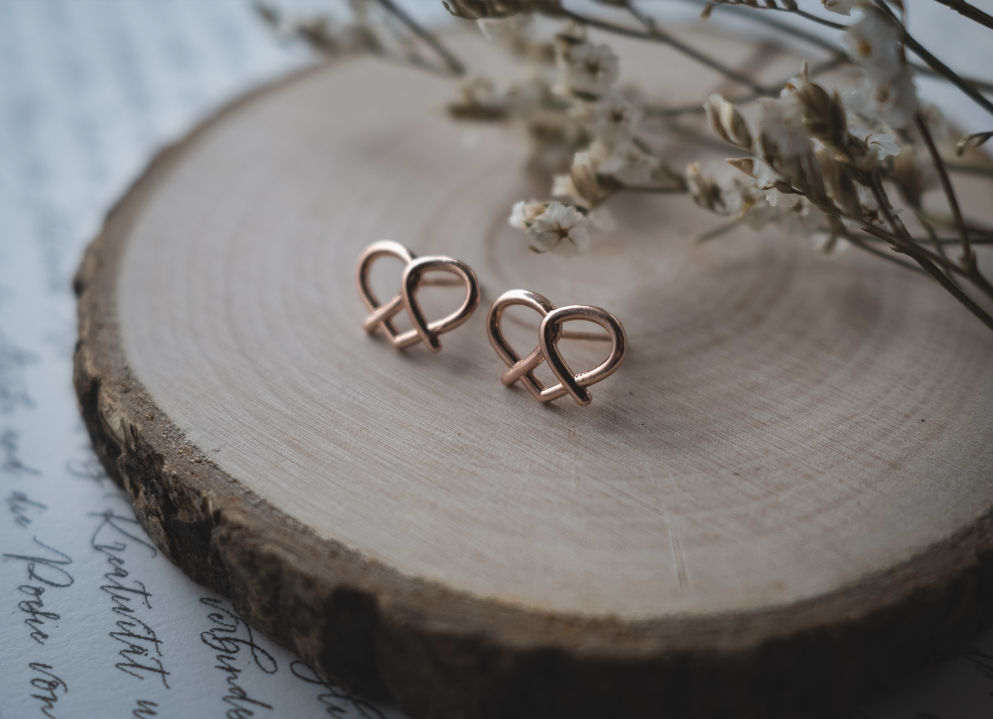 Woidladl - Wholesale Stud/Post Earrings - Heart Pretzel Earrings4