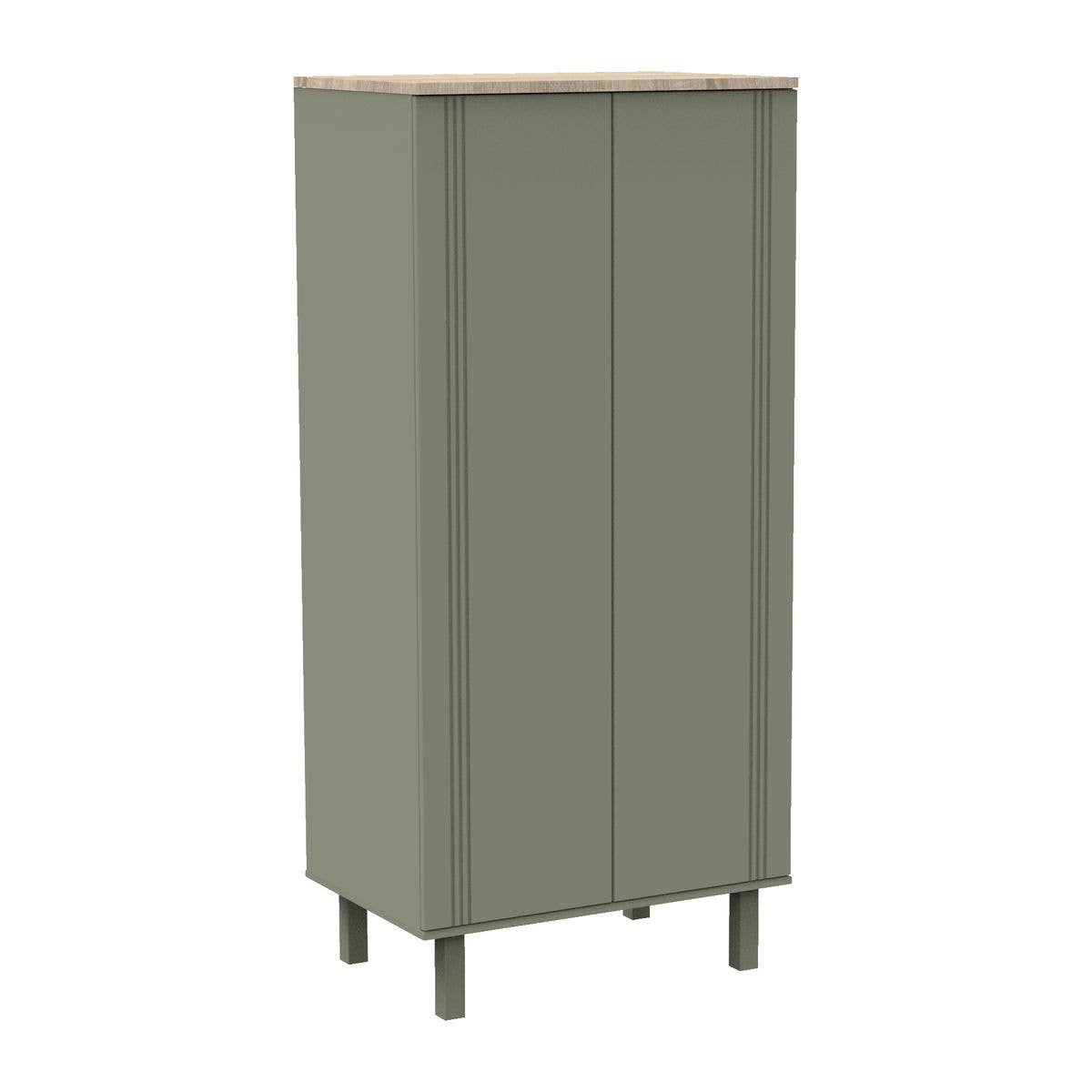 Sauthon - Wholesale Cabinet - ELEONORE KHAKI 2-DOOR WARDROBE1