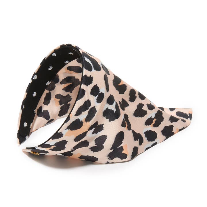 Lele Sadoughi - Wholesale Fashion headband – women's - LEOPARD JACKIE SILKY HANDKERCHIEF HEADBAND