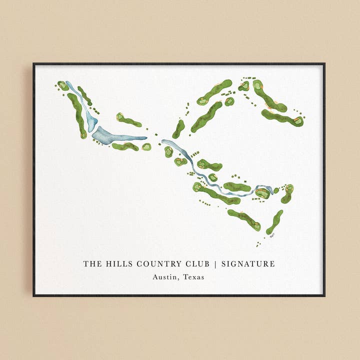 The Hills Country Club Print - Signature Course for wholesale by ally aiken design