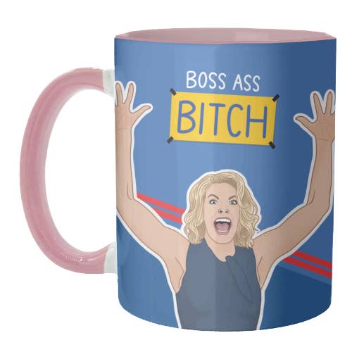 ART WOW - Wholesale Coffee Mug - Mugs 'Boss ass Bitch Ted Lasso'