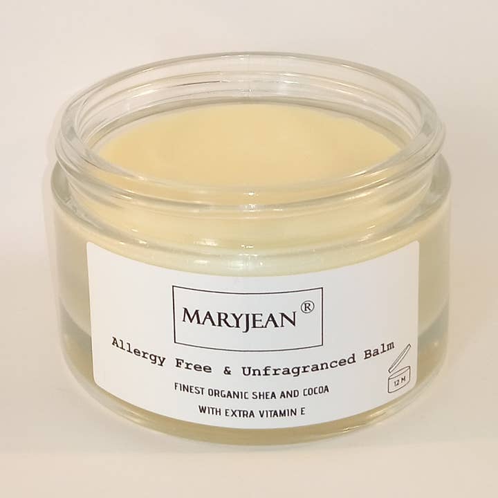 Organic Shea And Cocoa Allergy Free Unfragranced Balm for wholesale by Mary Jean