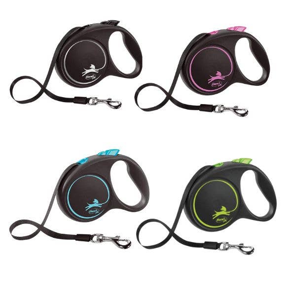 Trixie Flexi Black Design Tape Retractable Dog Lead for wholesale by Trixie UK