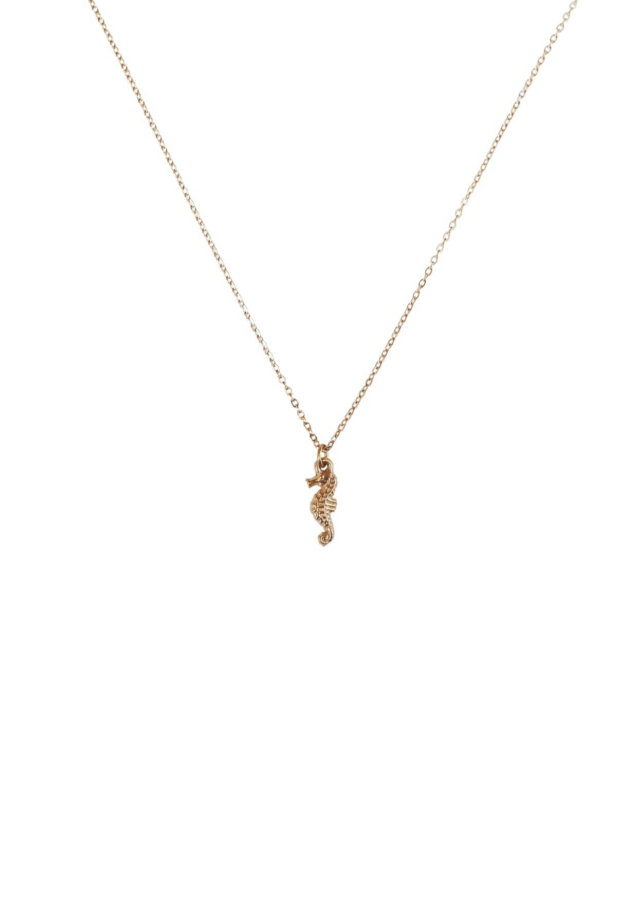 Bali Soul – wholesale Pendant/charm necklace – Seahorse Gold Necklace2