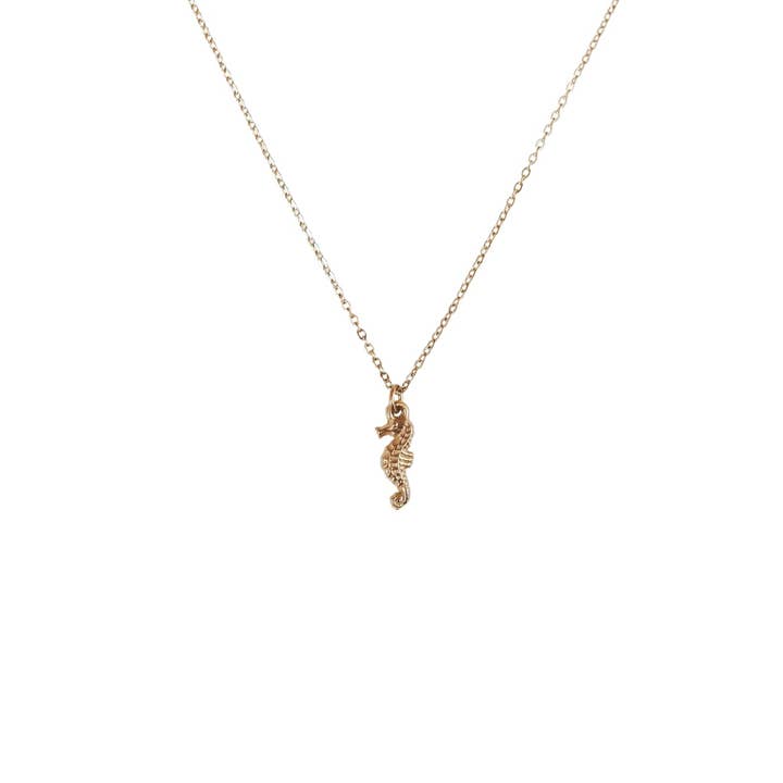 Bali Soul - Wholesale Halskettinghanger - Seahorse halsketting van verguld 18k staal2