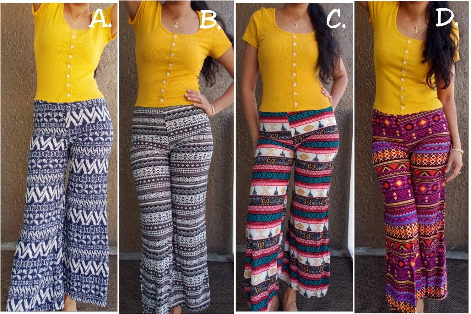 India Batik – Großhandel Hose – Damen – Palazzo-Hose//Lange Glockenhose/ Bedruckt- 4760