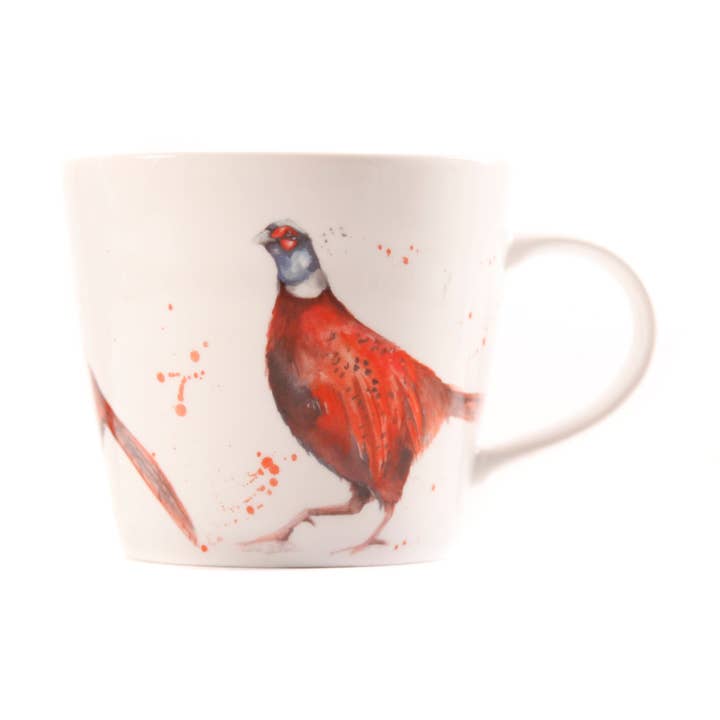 The Woodland - Pheasant Design Bone China Mug for wholesale by Meg Hawkins Art