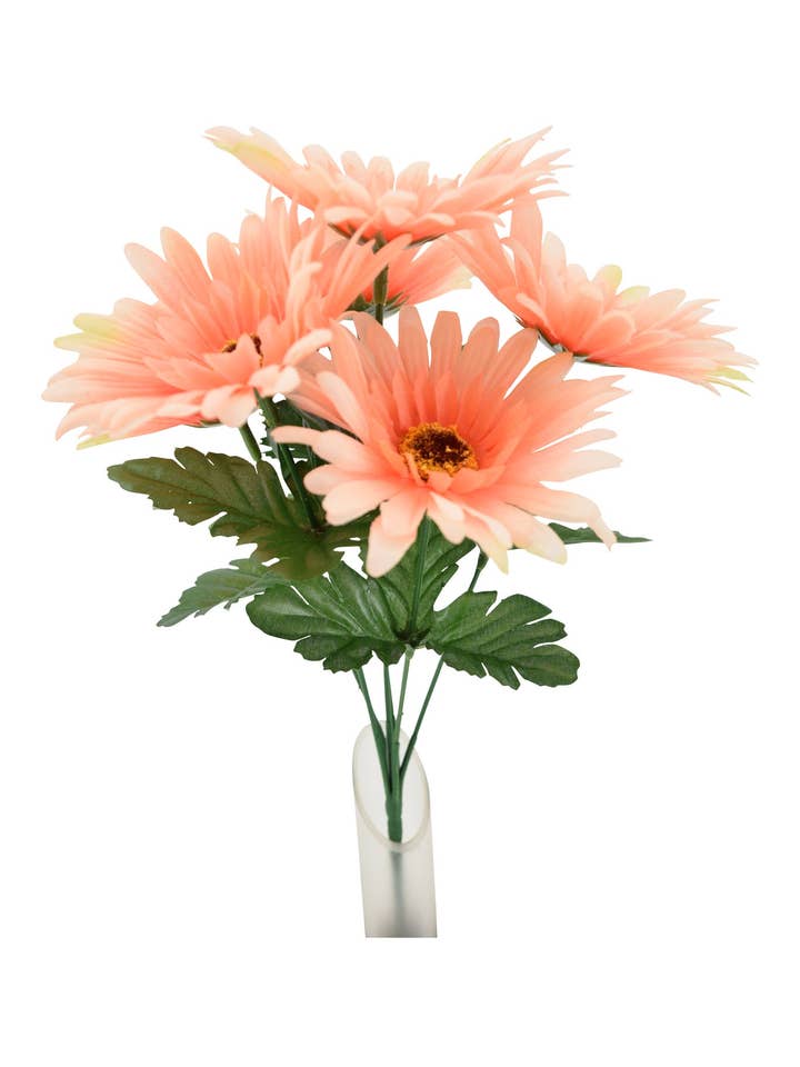 13" Daisy Bush, Salmon for wholesale by Tremont Floral Supplies