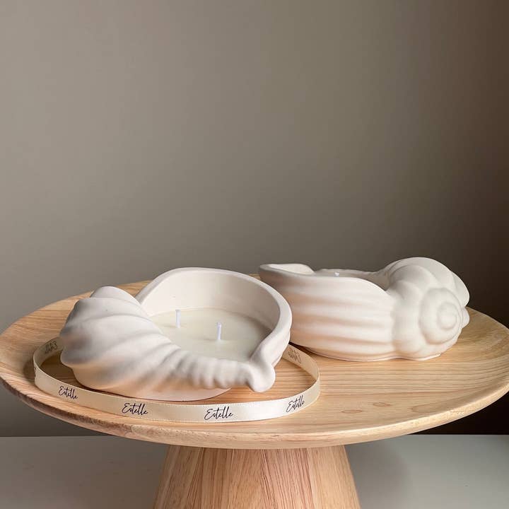 Estelle Studio - Wholesale Jar/filled candle - Conch Shell Container Soy Wax Candle4