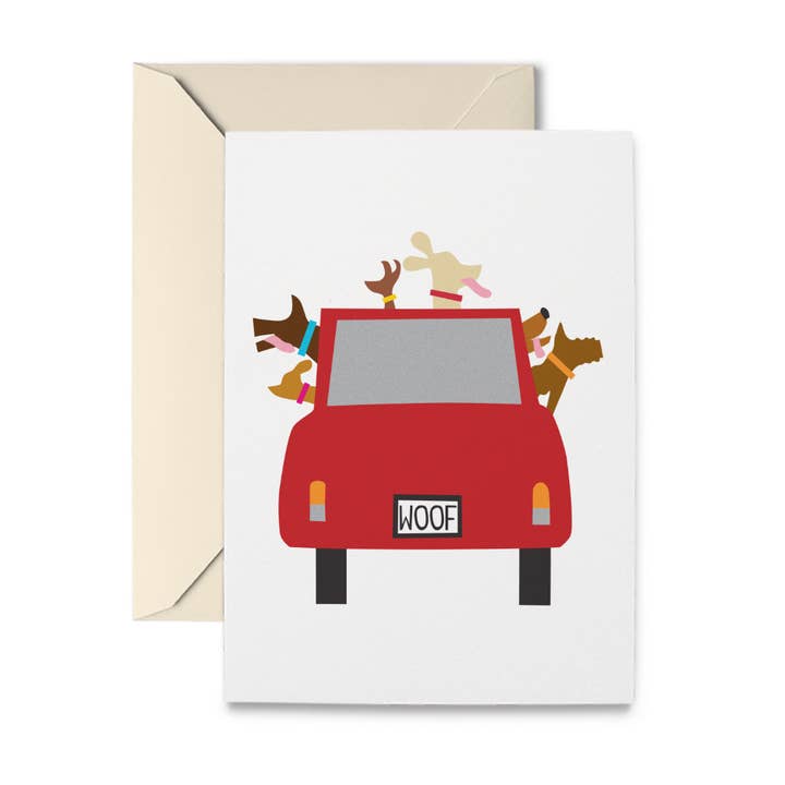 Woofmobile Lot de 10 cartes à billets pour la vente par R. Nichols Stationery & Gifts