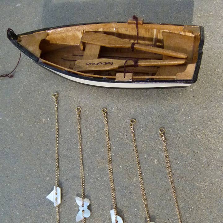 Bracciali artigianali a bottone in madreperla per la vendita all'ingrosso da parte di Lexi Jewelry