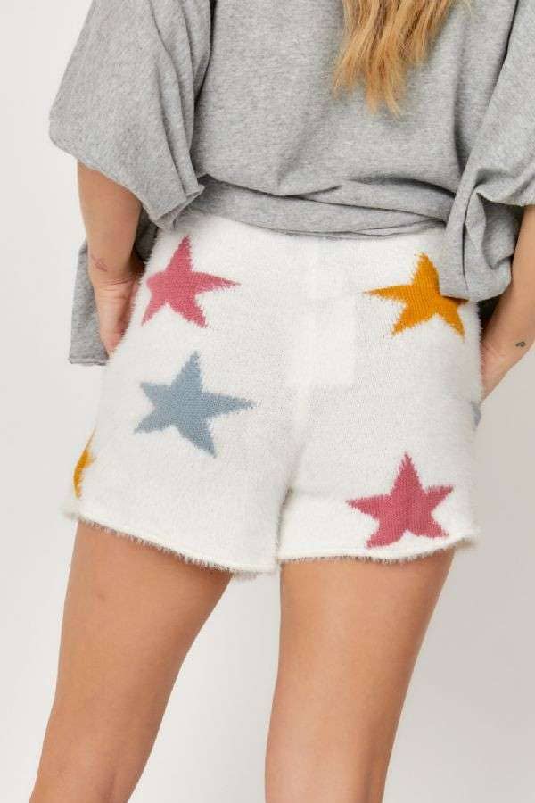 Davi & Dani – Calções – Mulher por atacado – CALÇÕES ESTAMPADOS PLUS STAR COM BOLSOS8