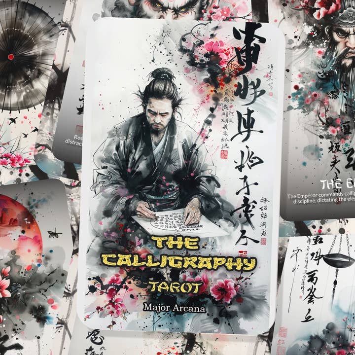 Ibiza Tarot USA - Wholesale Tarot Cards - The Calligraphy Tarot - 22 Major Arcana - A unique spiritual journey - Crafting beauty and wisdom through the elegant art of calligraphy.
