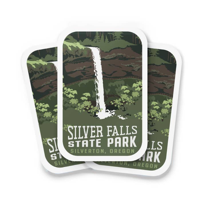 Autocolante Resistente às Intempéries de Silver Falls State Park, Oregon por atacado de Recollection Project