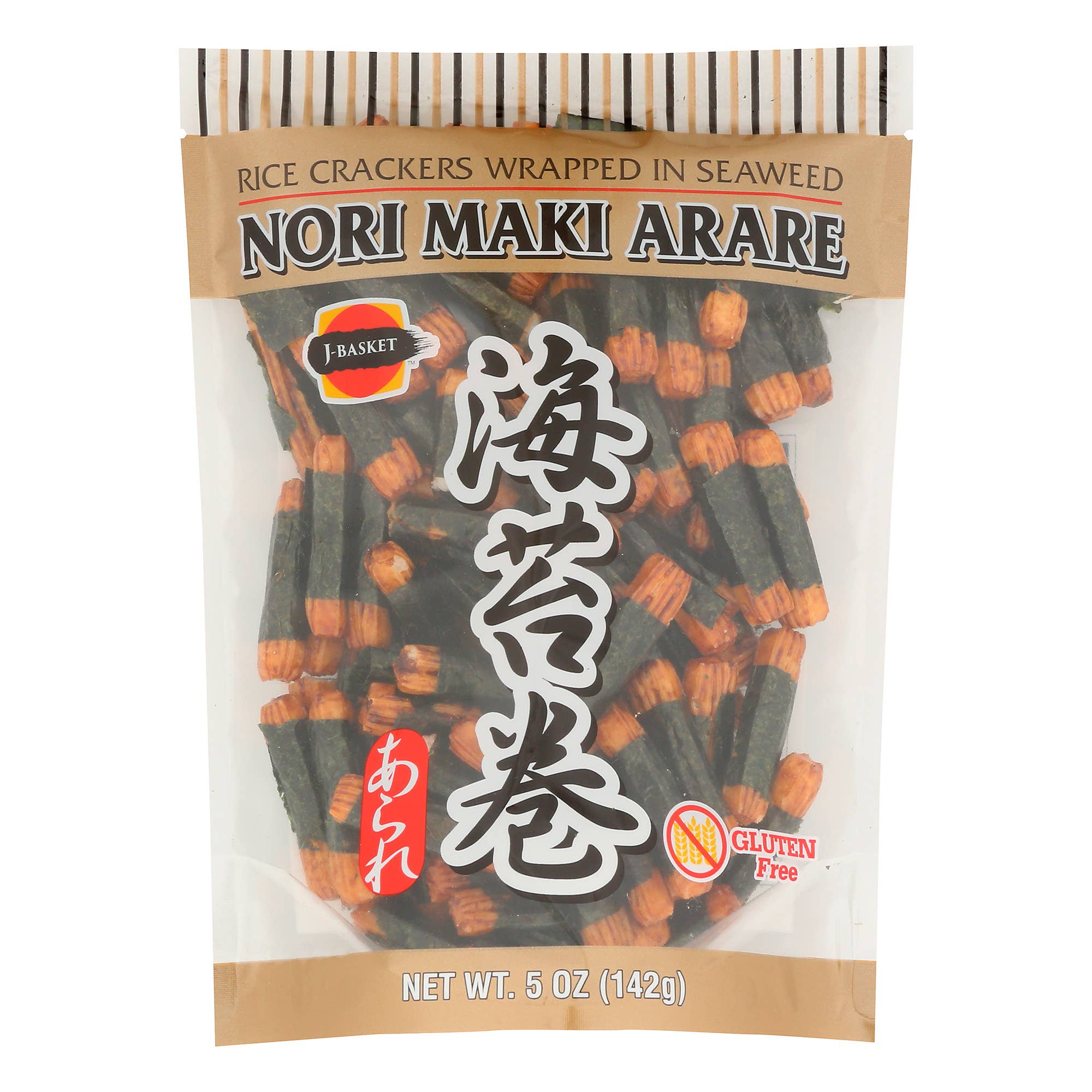 L&F Universal Goods - Wholesale Crackers - J-Basket GF Norimaki Arare Rice Cracker 24/5OZ0