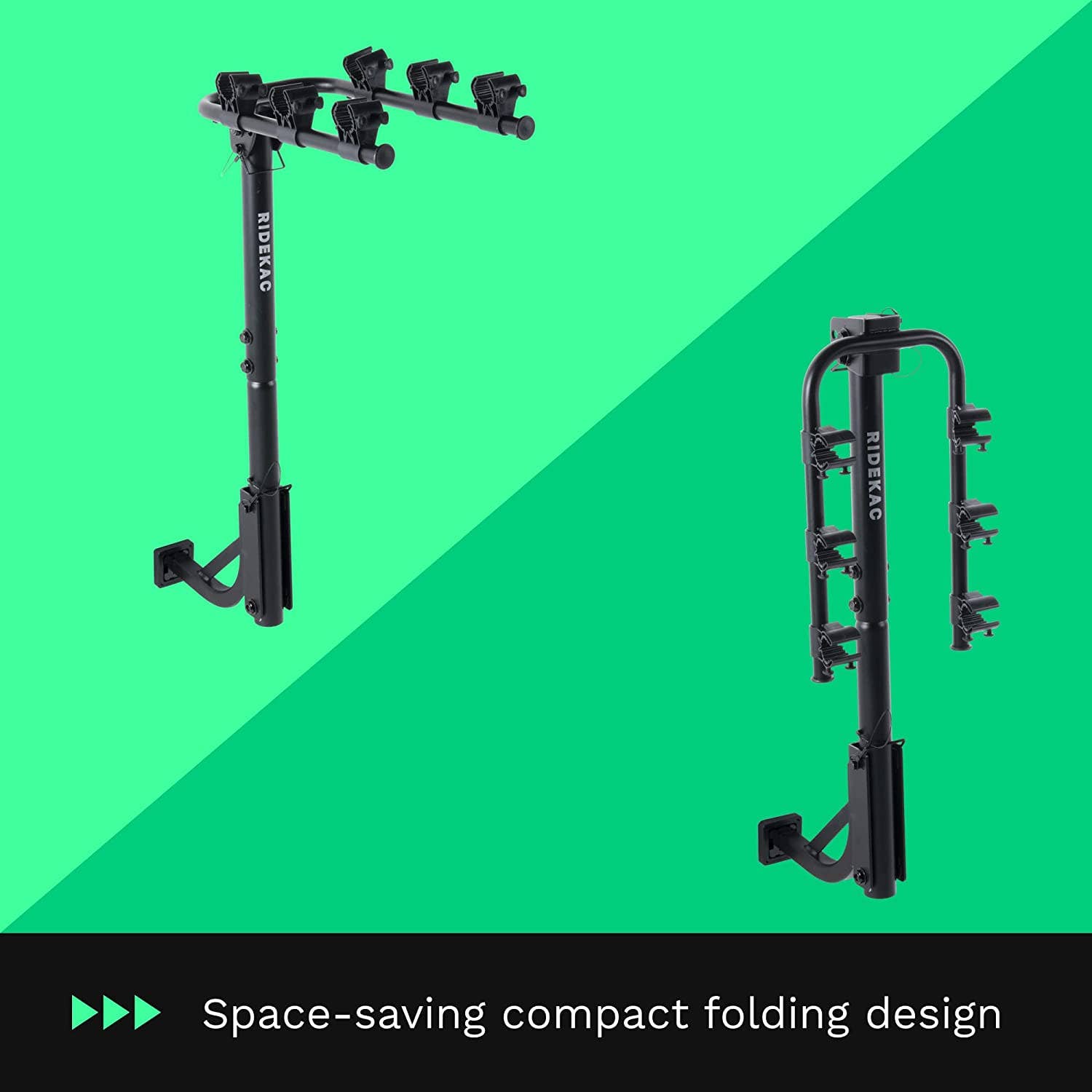 Above Edge - Vendita all'ingrosso Accessori per ciclisti - Portabici con sospensione per 3 biciclette da montare al gancio traino1