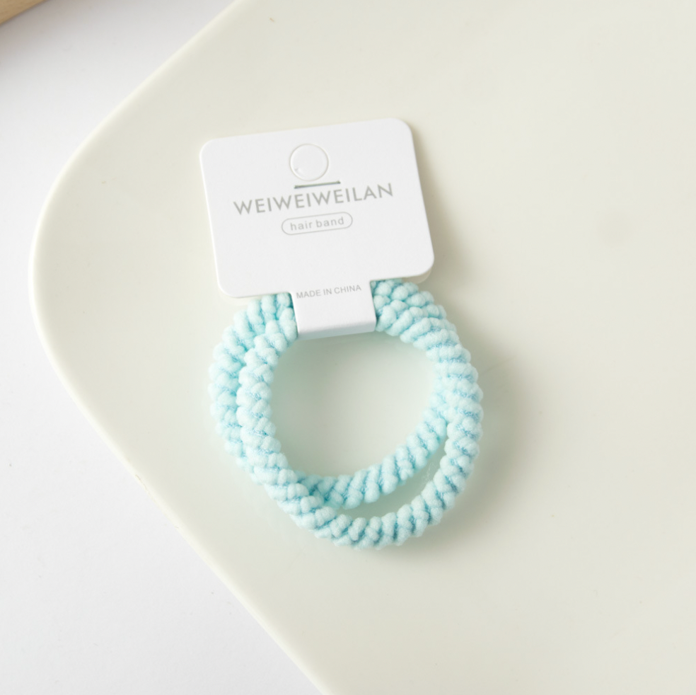 XO Fashion - Wholesale Hair Tie - HT5008 Solid Color Cute Missy Hair Tie 2/unit3