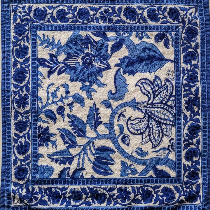 Tamra Copper LA - Wholesale Dinner & Cloth Napkin - Block-Printed Cotton Napkins – Set of 24