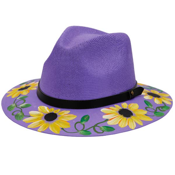 Cap Zone - Wholesale Fedora - Women's - Artisan Elite Hand Painted Rancher Fedora Panama Hat18